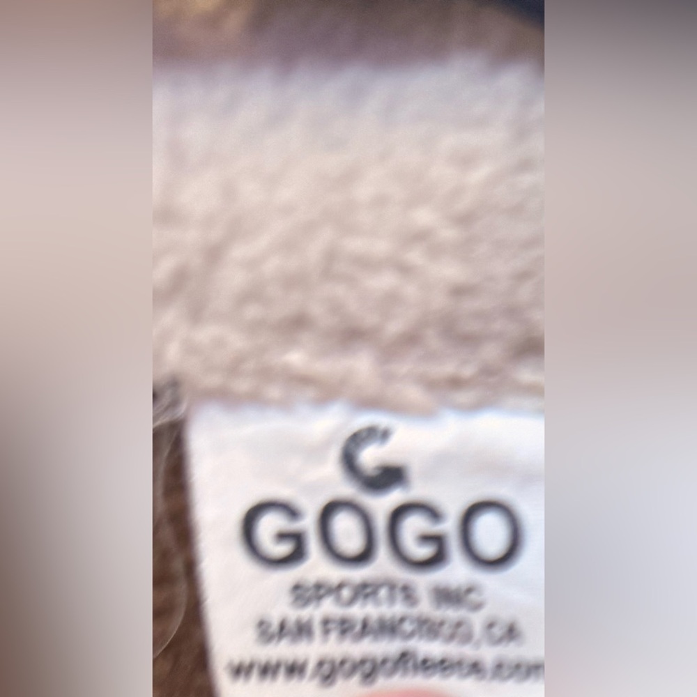 GOGO Sports Inc San Francisco , CA Brown Fleece Zip-Up Jacket Women Small - Picture 9 of 9